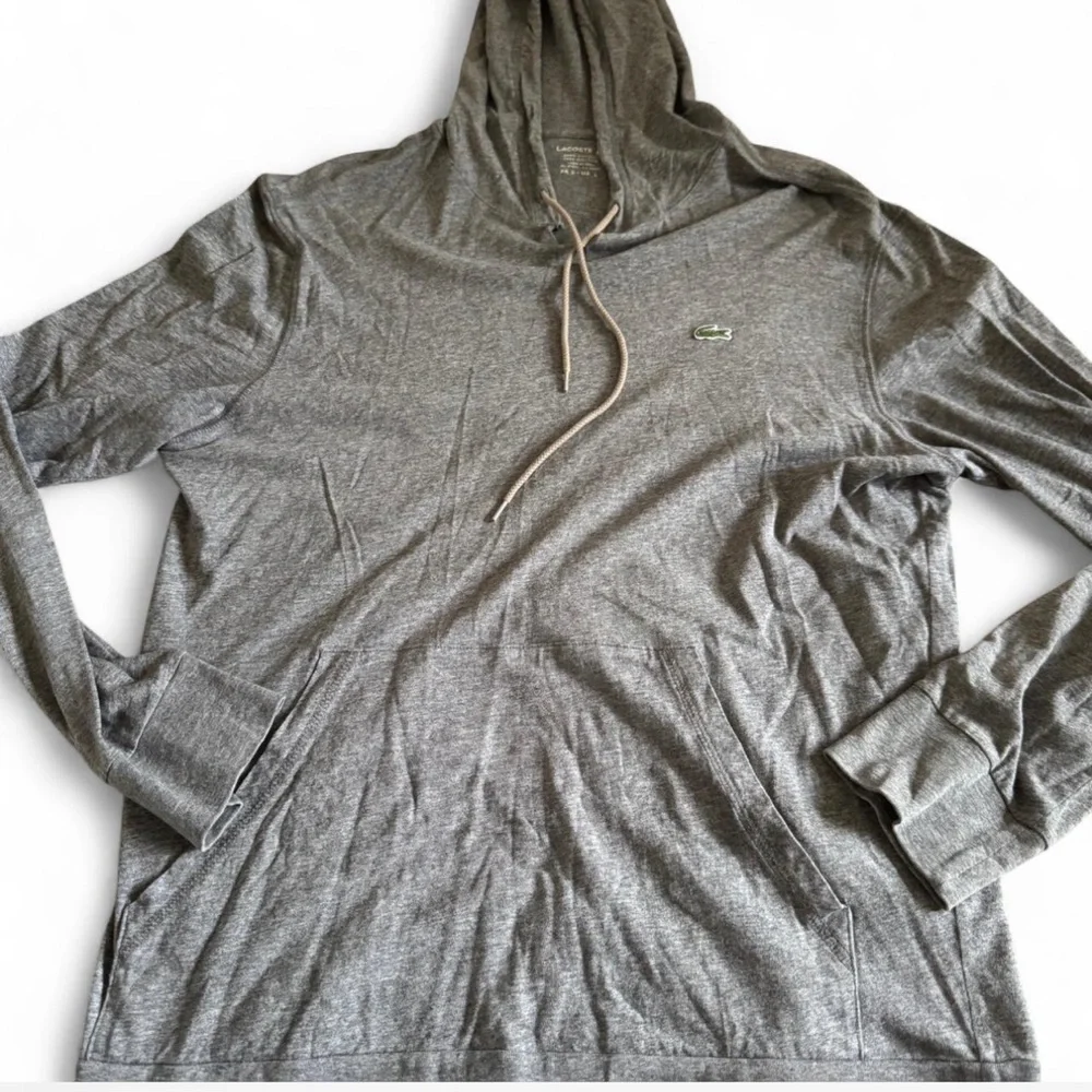 Lacoste Men's Charcoal Hoodie - Picture 3 of 4